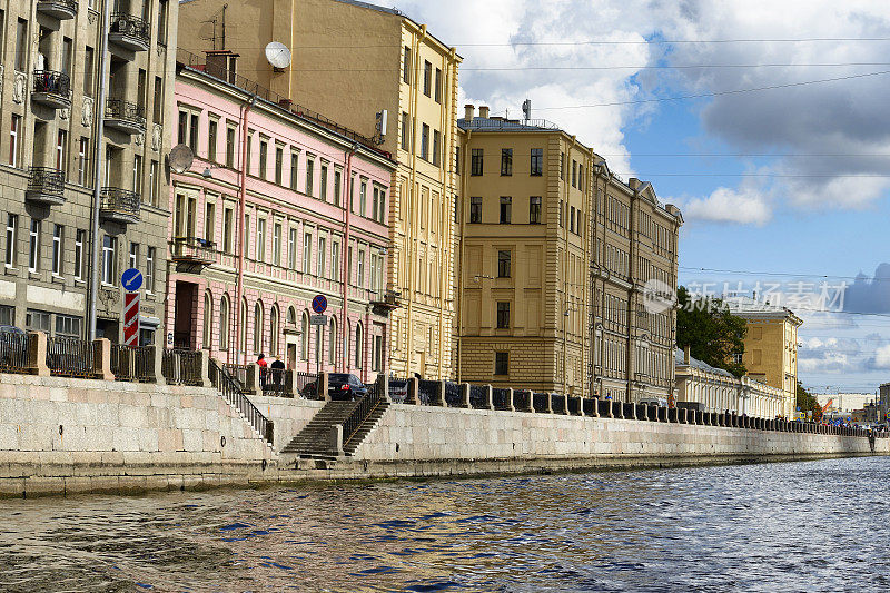 圣彼得堡的历史建筑。