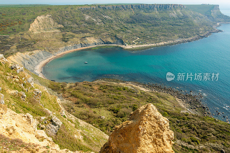 多塞特海岸的查普曼泳池