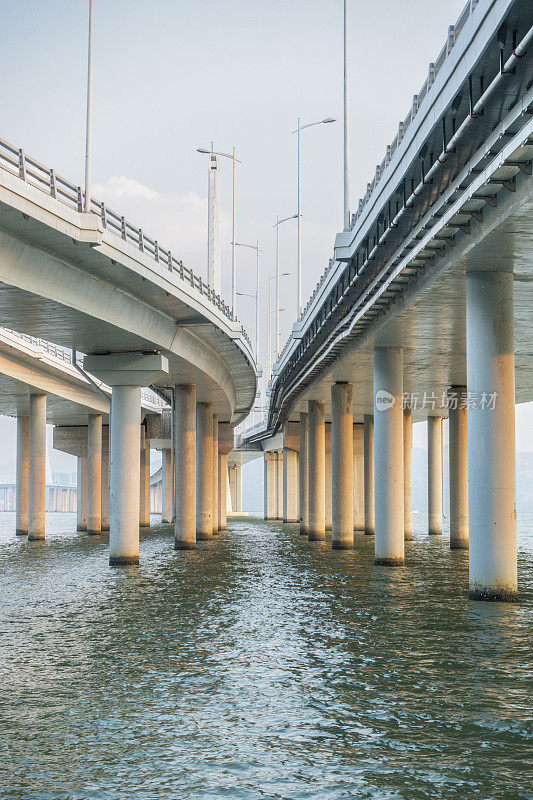 深圳湾大桥日落