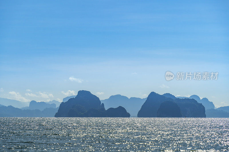 泰国甲米省安达曼海的科洪群岛的美丽海景。