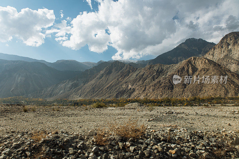 巴基斯坦喜马拉雅山谷的风景