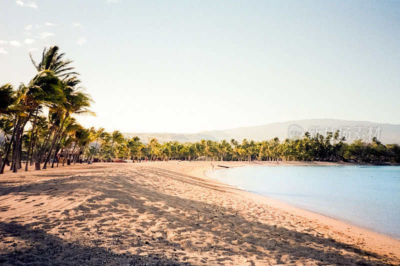 日落海滩