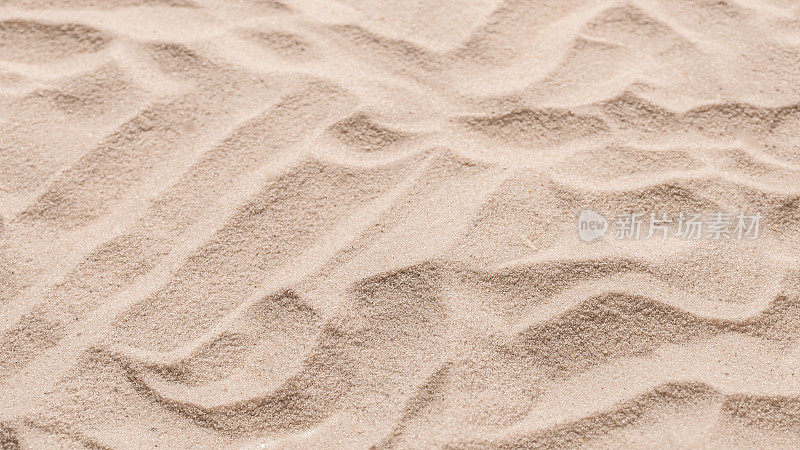沙子纹理特写。沙子backgound。