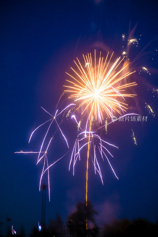 双重爆发的色彩:庆祝加拿大日在温尼伯的夜空