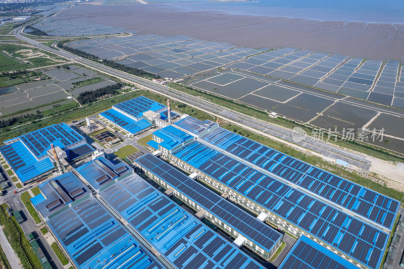海滨工厂及滩涂水产养殖太阳能发电
