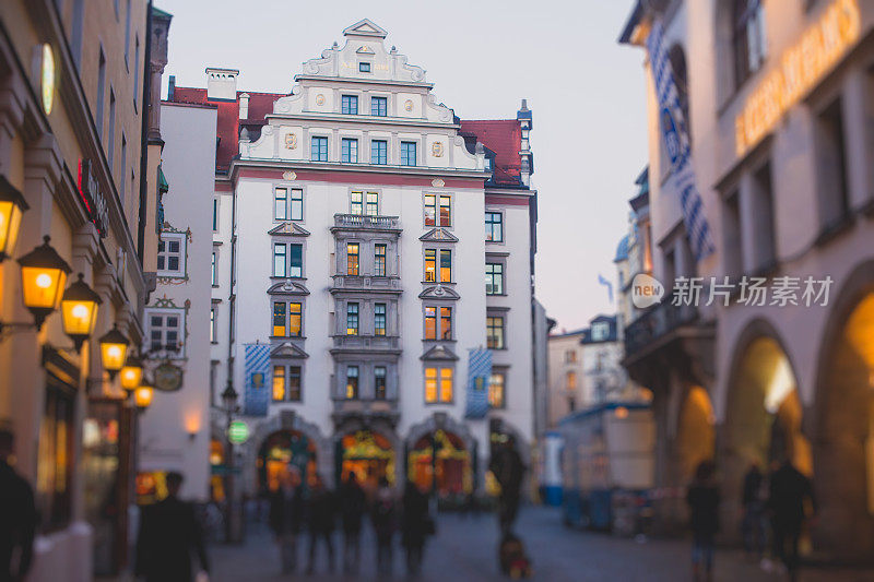 慕尼黑，拜仁，巴伐利亚的美丽街景