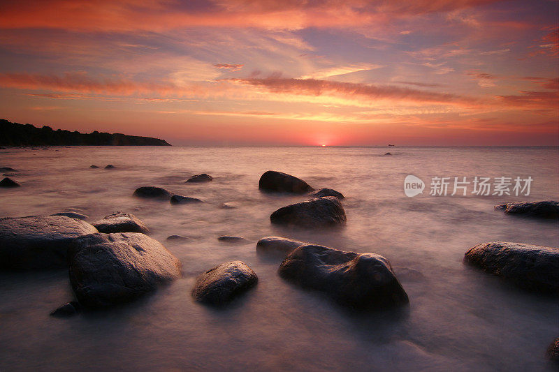 沿海日落