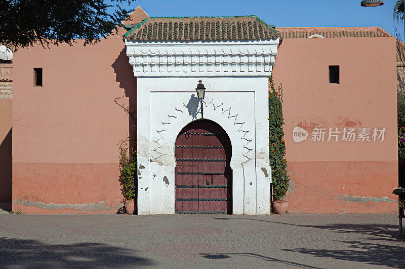 马拉喀什库图比亚清真寺的入口大门