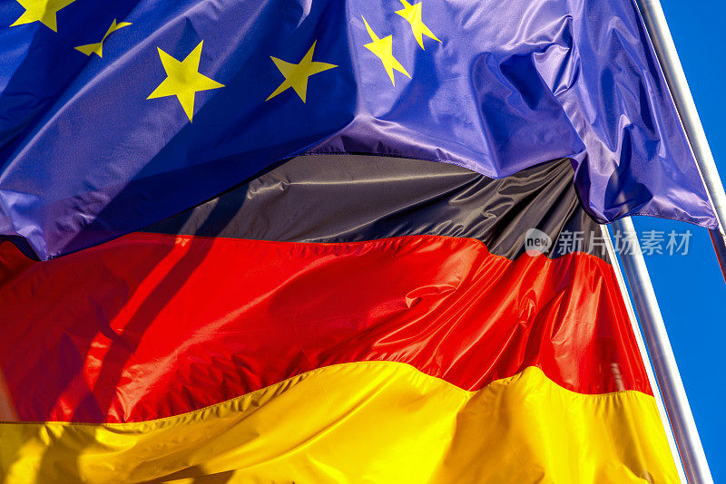 德国和欧盟的国旗