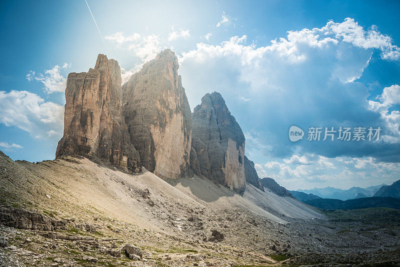 利瓦雷多城市国家公园。白云石山脉阿尔卑斯山脉。意大利