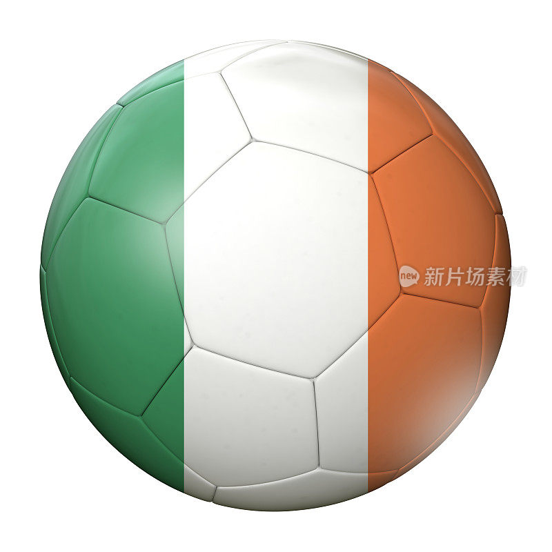 爱尔兰国旗足球足球