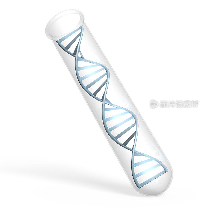 试管中人类DNA的遗传学研究概念