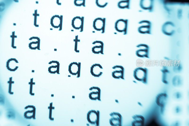 背景中的DNA序列