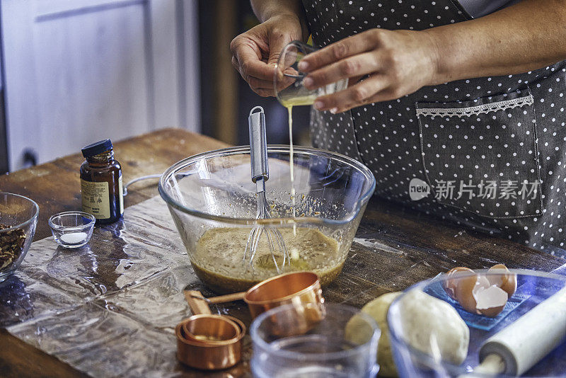 为节日准备山核桃派