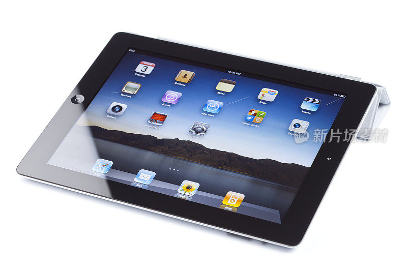 苹果的iPad2，独立的，带智能外壳