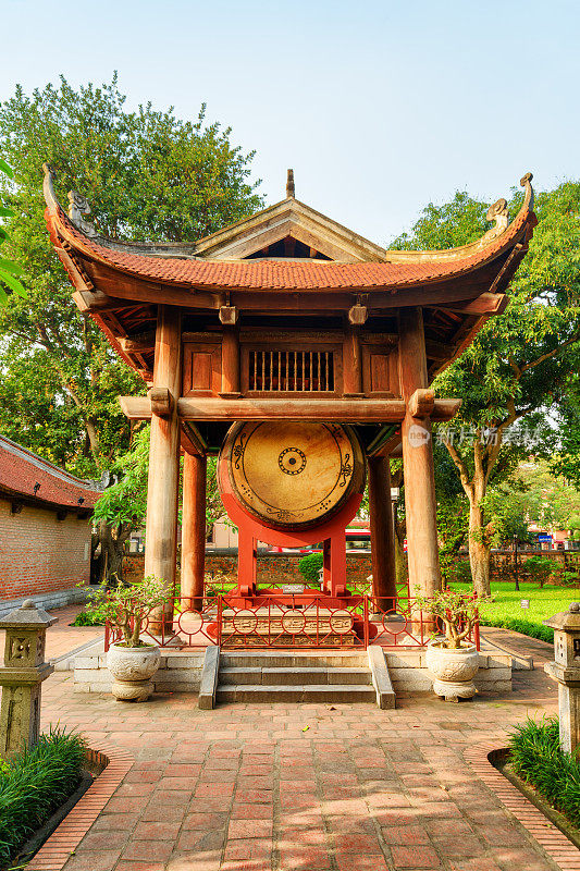 越南河内，文庙的鼓室