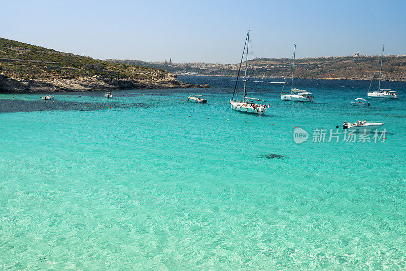 蓝色泻湖，Comino，马耳他