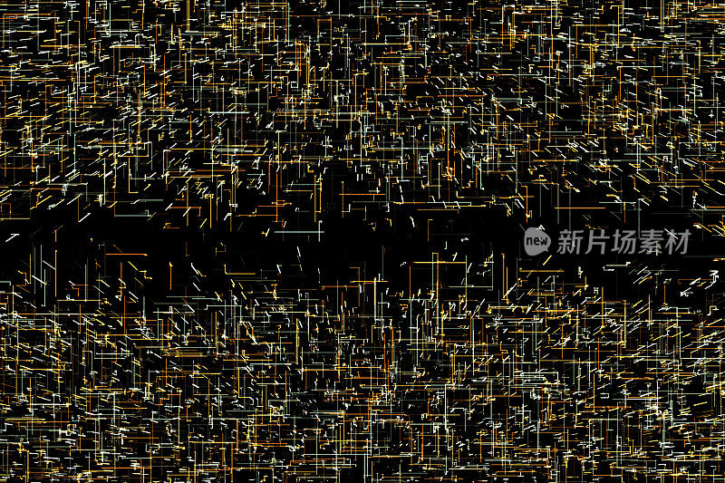 数字生成复杂的3D随机线图像技术，科学和更多