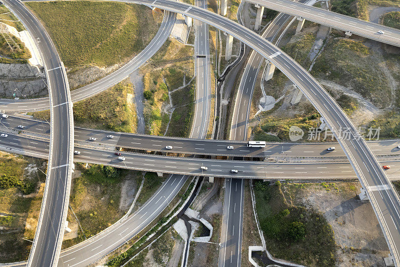 公路鸟瞰图