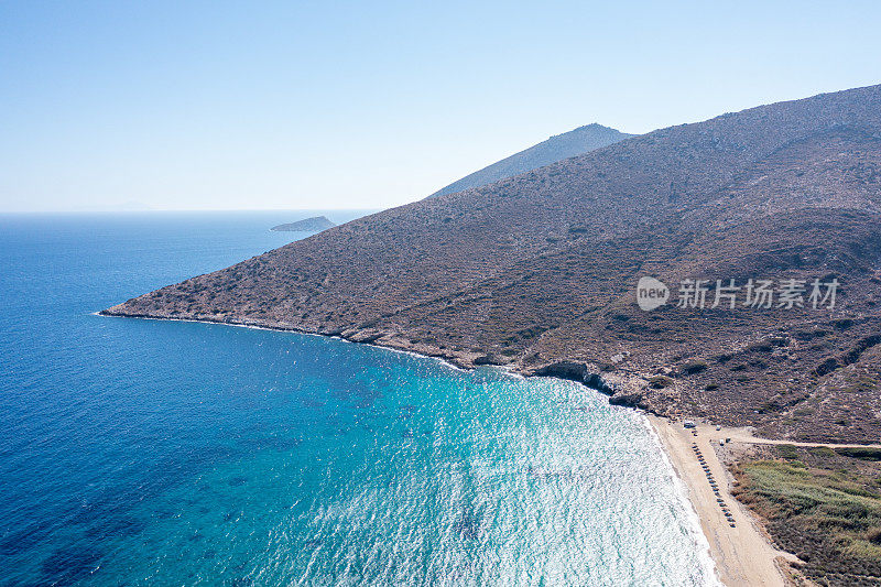 无人机拍摄的亚得里亚海和海岸线