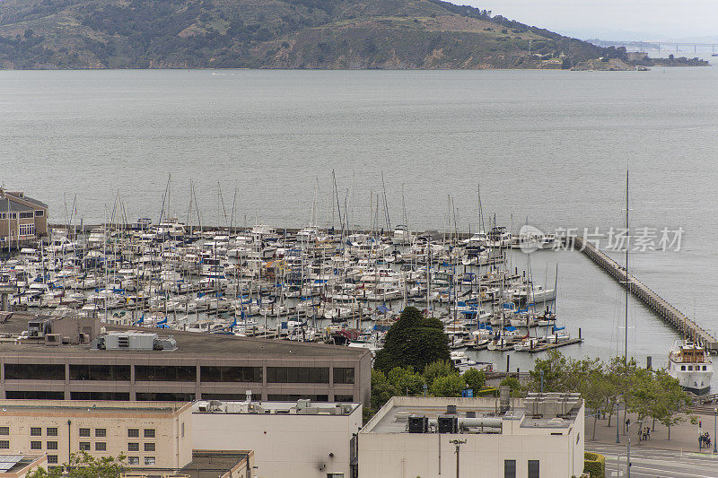 美国加州旧金山海湾地区39号码头和游艇码头
