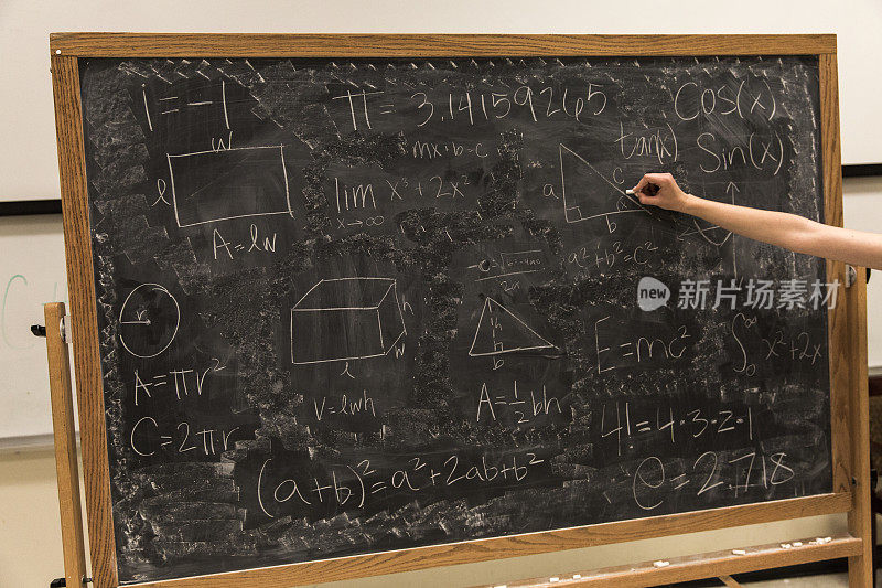 黑板上的数学公式