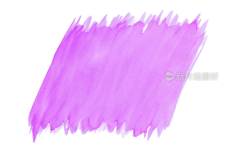 抽象的紫色水彩背景。倾斜的笔触。