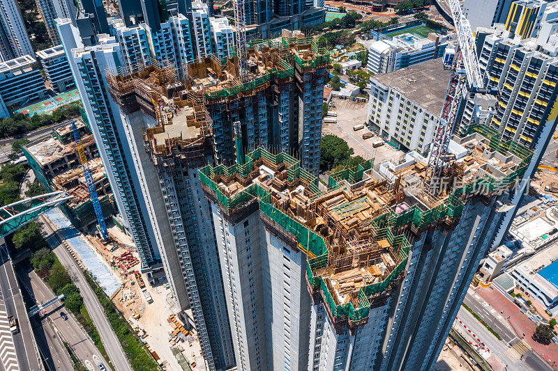 香港南昌的建筑工地