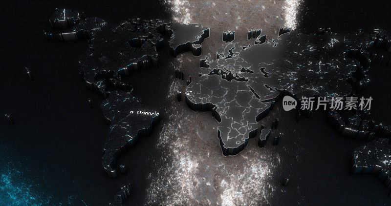 数字世界地图背景