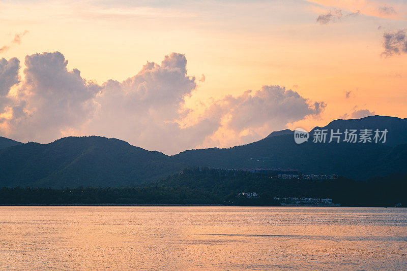 香港大埔吐露港景观