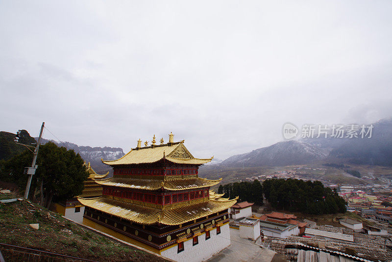 中国甘肃的朗木寺