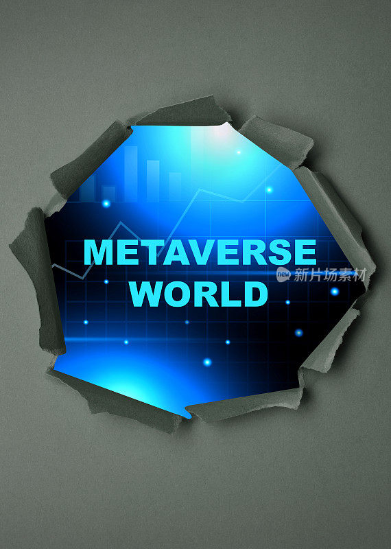 Metaverse的概念。元宇宙数字网络世界技术入口，虚拟现实入口