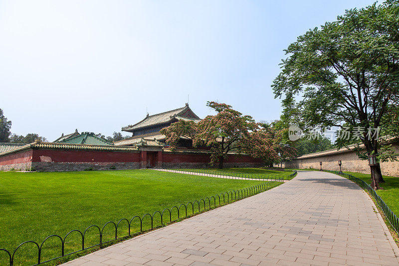 中国天坛公园的夏季景观