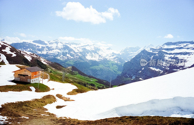 瑞士阿尔卑斯山小屋