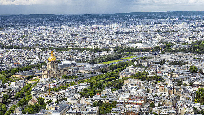 巴黎市容鸟瞰图