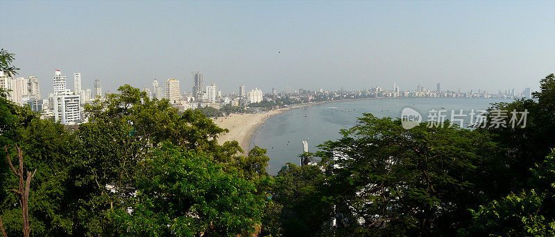印度孟买的Chowpatty海滩