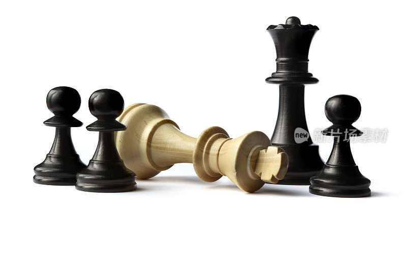 国际象棋:国王，王后和卒子