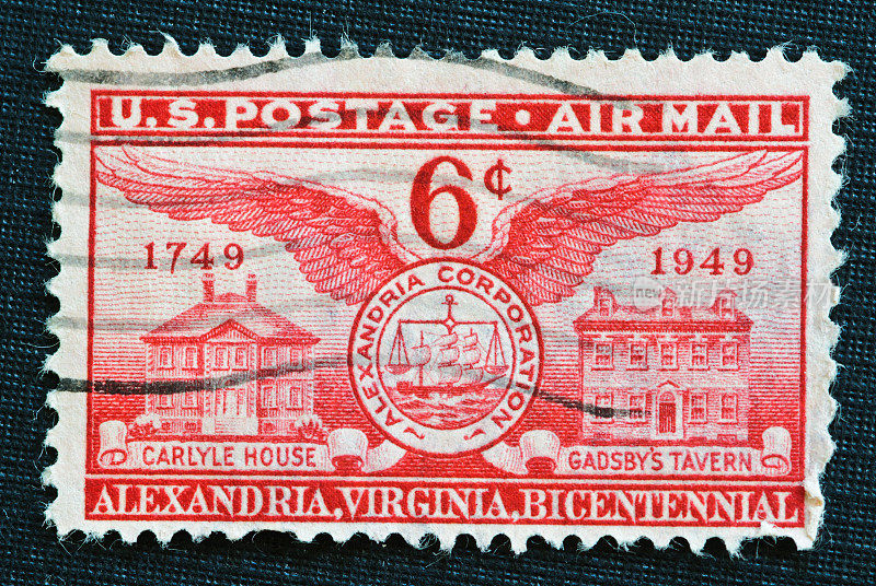 亚历山大，弗吉尼亚两百周年邮票