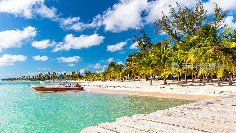 多米尼加共和国的加勒比海滩