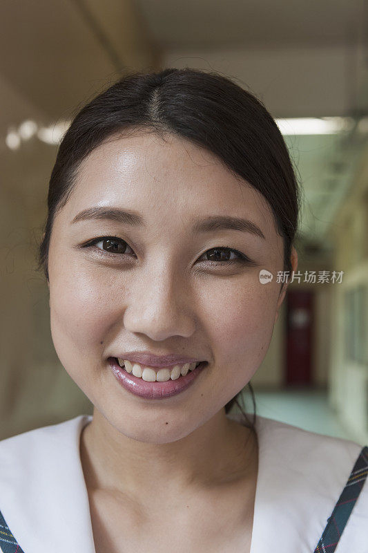 中国女学生肖像，香港，中国，亚洲