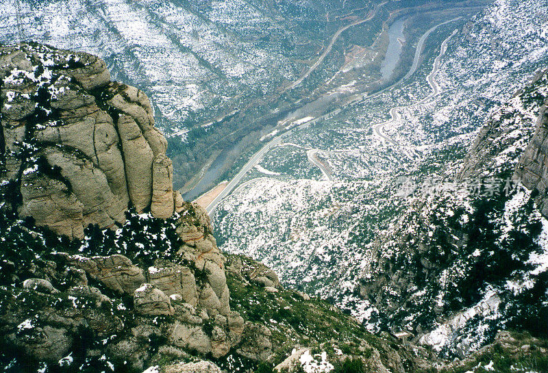 西班牙加泰罗尼亚蒙特塞拉特峡谷