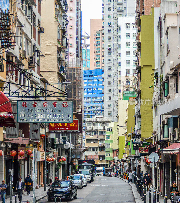 香港热闹的街景