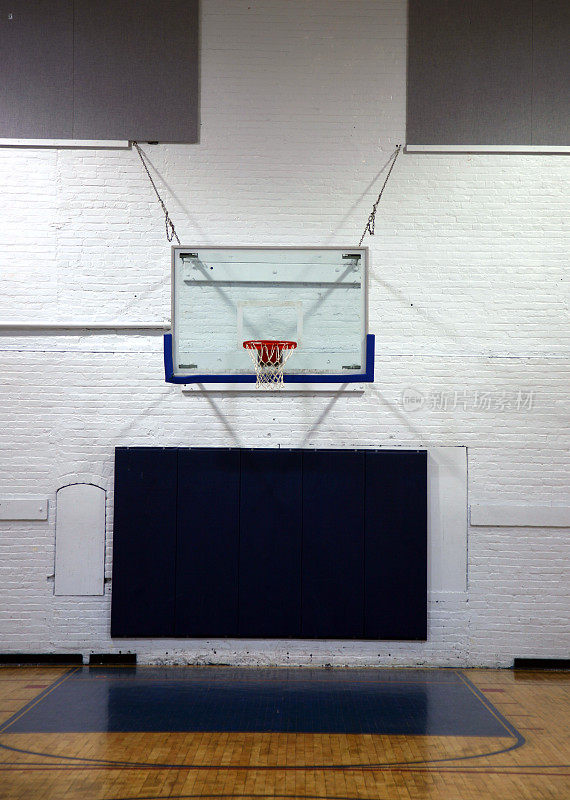 空体育馆的篮球篮板