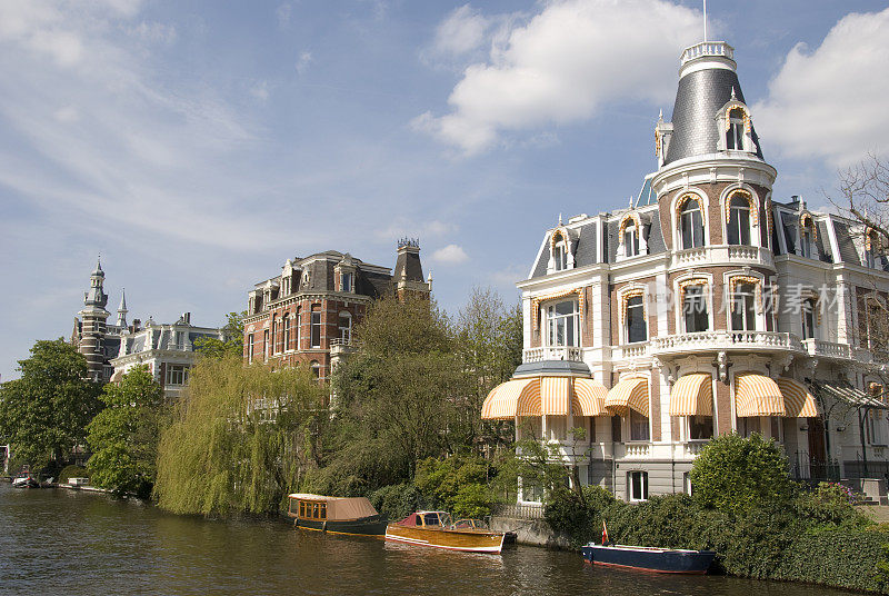 阿姆斯特丹的Singelgracht运河房屋