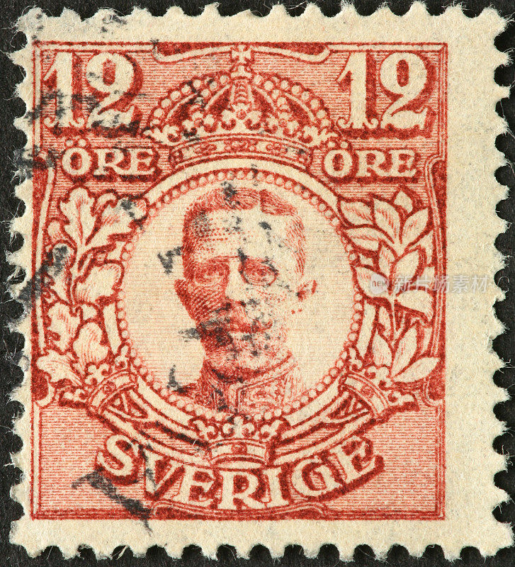古老的瑞典邮票