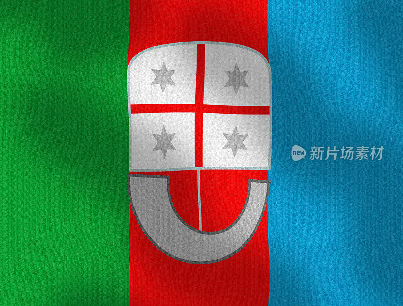 利古里亚意大利系列赛飘扬的旗帜