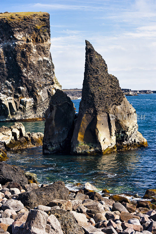 Valahnukar岩石、冰岛