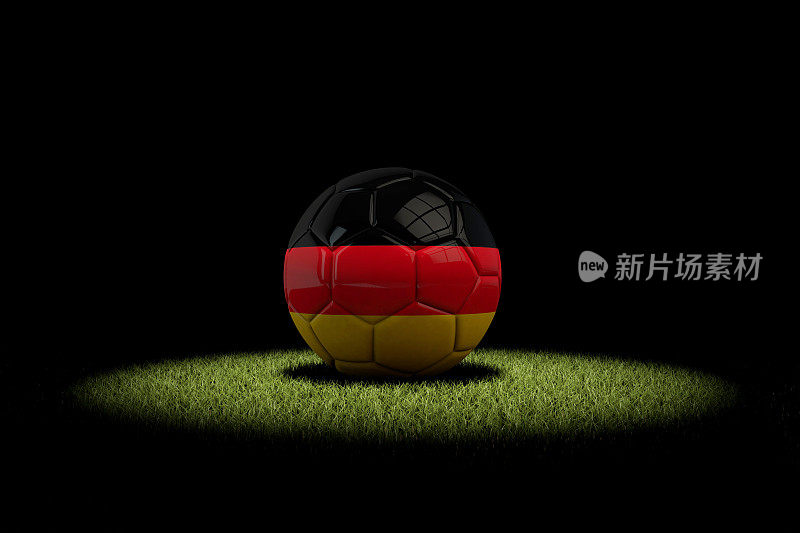 德国国旗的足球