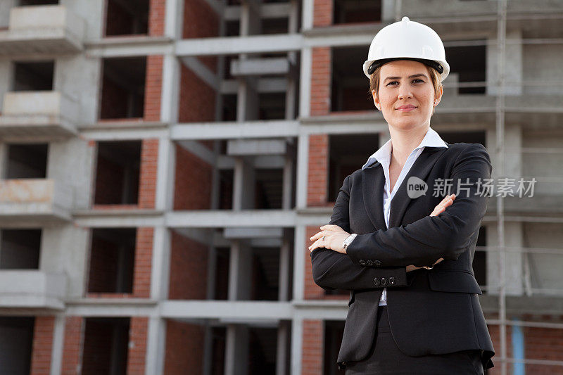 年轻女性建筑师