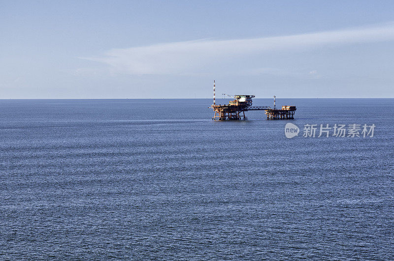 海上石油钻台钻探天然气平台